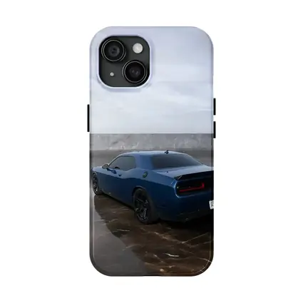 Dodge Challenger Hellcat Blue Marble Background