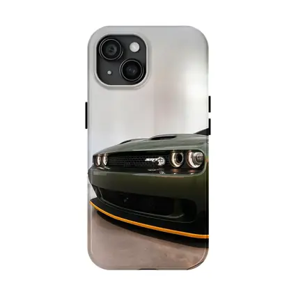 Dodge Challenger SRT Hellcat Green Front View