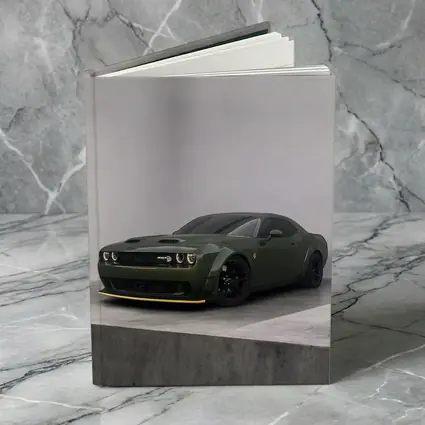 Dodge Challenger Hellcat Green Studio Shot