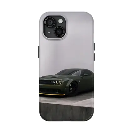 Dodge Challenger Hellcat Green Studio Shot
