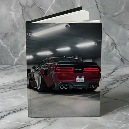Dodge Challenger Hellcat Red Parking Garage