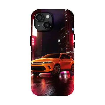 Dodge Hornet Orange SUV City Night