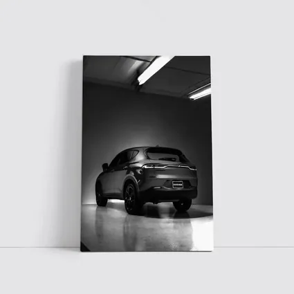 Dodge Hornet SUV Dark Garage Black White