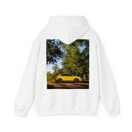 Dodge Hornet Yellow SUV Green Trees