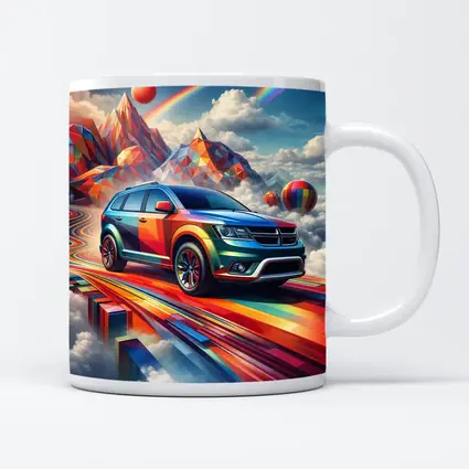 Dodge Journey Bold Colorful Abstract Sky Art