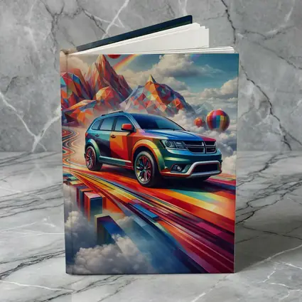 Dodge Journey Bold Colorful Abstract Sky Art