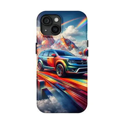 Dodge Journey Bold Colorful Abstract Sky Art