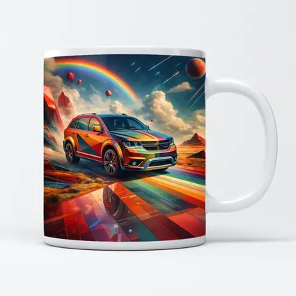 Dodge Journey SUV Rainbow Cosmic Art