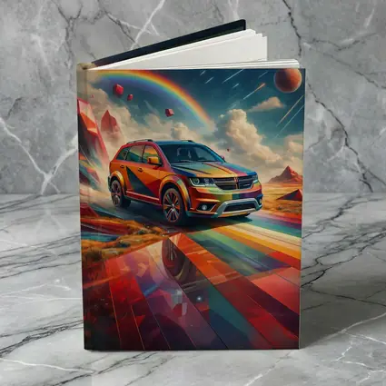 Dodge Journey SUV Rainbow Cosmic Art