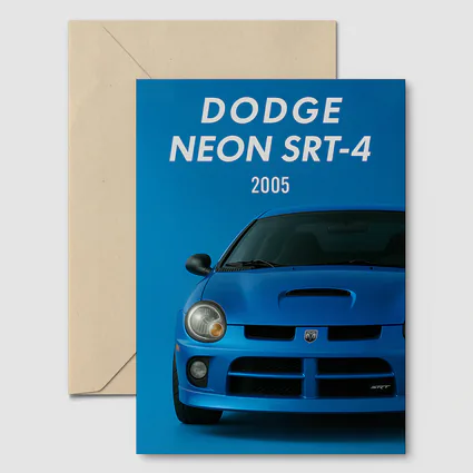 Dodge Neon SRT Four Blue Front View