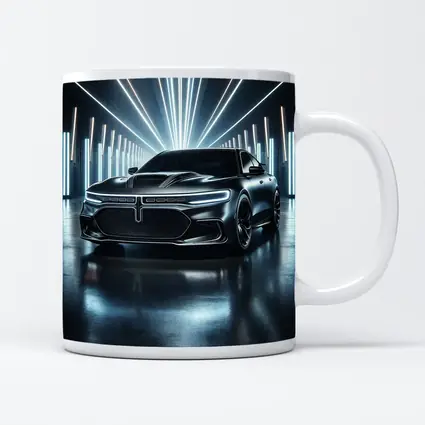 Dodge Charger Black Neon Light Studio