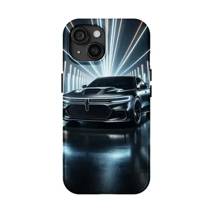 Dodge Charger Black Neon Light Studio