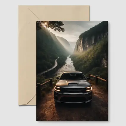 Dodge Durango Canyon River Overlook Scene