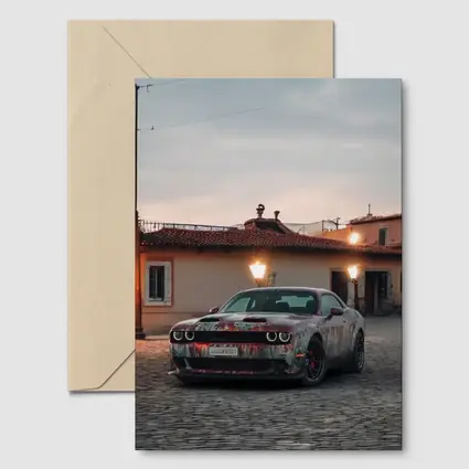 Dodge Challenger Hellcat Old City Dusk