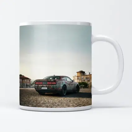 Dodge Challenger Rusty Wrap Old City