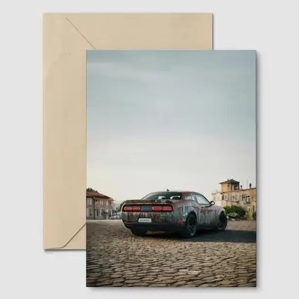 Dodge Challenger Rusty Wrap Old City