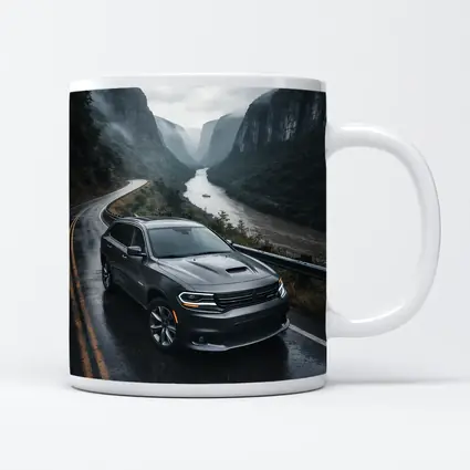 Dodge Durango on Rainy Mountain Road