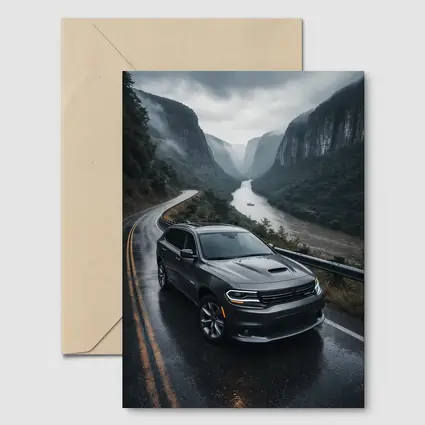 Dodge Durango on Rainy Mountain Road