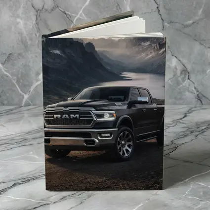 Dodge RAM Truck Mountain Lake Backdrop