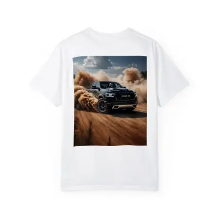 Ram Truck Drifting on Dusty Dirt Road