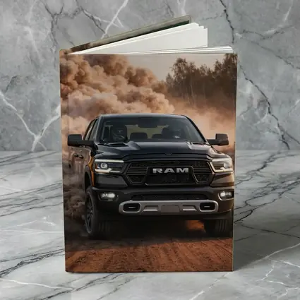 RAM Truck Drifting On Dusty Dirt Road