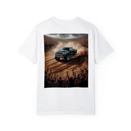 Ram Truck Drifting Dirt Track Crowd