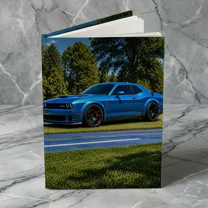 Dodge Challenger SRT Hellcat Blue Sunny Day