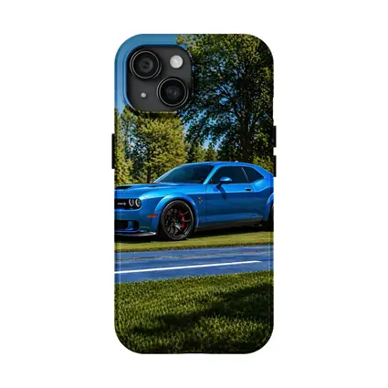 Dodge Challenger SRT Hellcat Blue Sunny Day