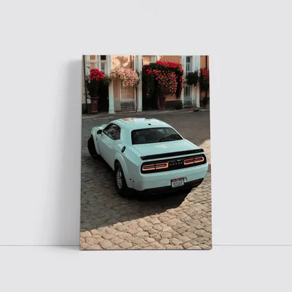 Dodge Challenger SRT Cobblestone Old Town Street