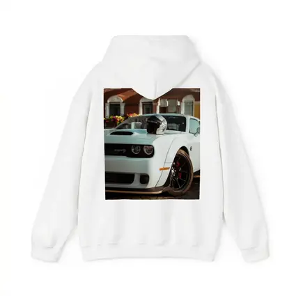 Dodge Challenger SRT White Old Town Street