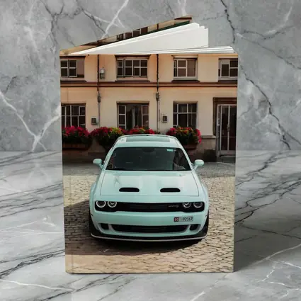 Dodge Challenger SRT Parked Old Town Courtyard