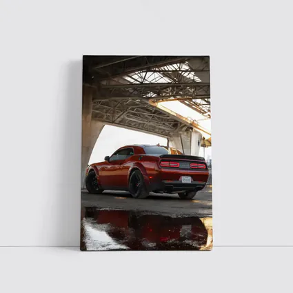 Dodge Challenger SRT Under Urban Bridge