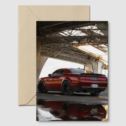 Dodge Challenger SRT Under Urban Bridge
