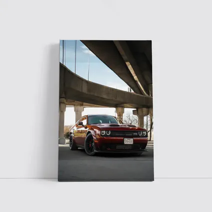 Dodge Challenger SRT Under Concrete Bridge