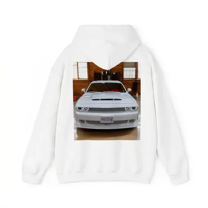 White Dodge Challenger SRT Garage Front View