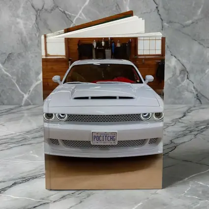White Dodge Challenger SRT Garage Front View