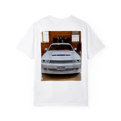 White Dodge Challenger SRT Garage Front View