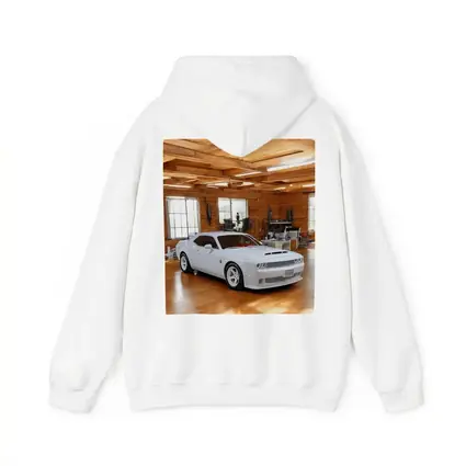 Dodge Challenger SRT White Muscle Car Garage