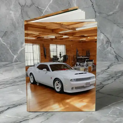 Dodge Challenger SRT White Muscle Car Garage