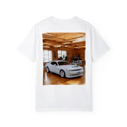Dodge Challenger SRT White Muscle Car Garage