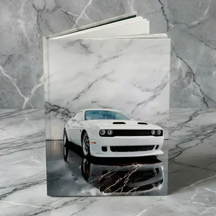 Dodge Challenger SRT White Marble Background