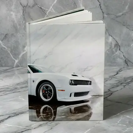 Dodge Challenger SRT White Marble Background
