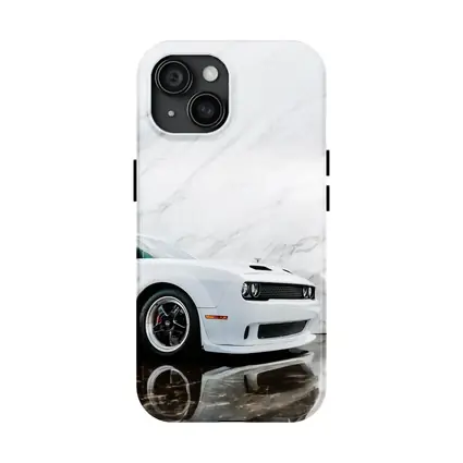 Dodge Challenger SRT White Marble Background