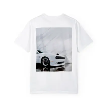 Dodge Challenger SRT White Marble Background