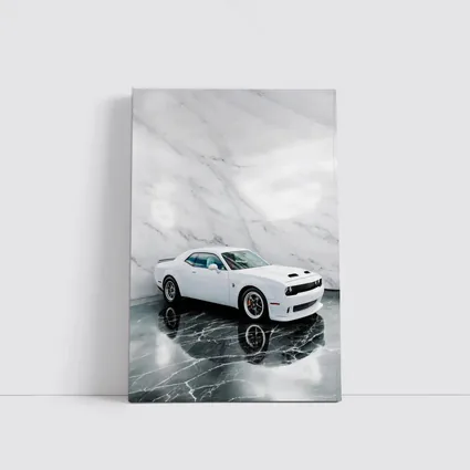 Dodge Challenger SRT White Marble Studio