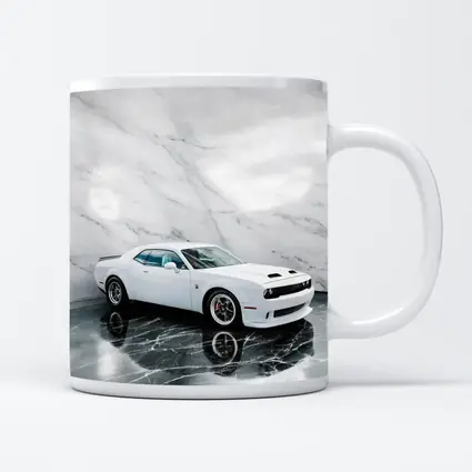 Dodge Challenger SRT White Marble Studio