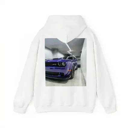 Dodge Challenger SRT Purple Garage Shot