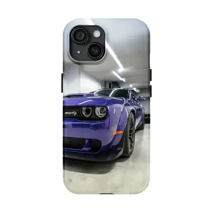 Dodge Challenger SRT Purple Garage Shot
