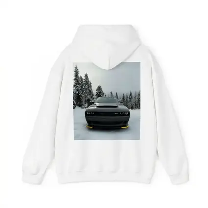 Dodge Challenger SRT Black In Winter Snow