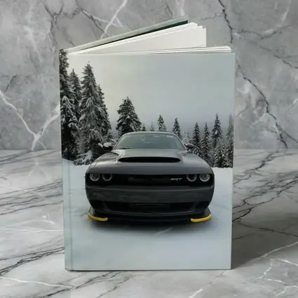 Dodge Challenger SRT Black In Winter Snow